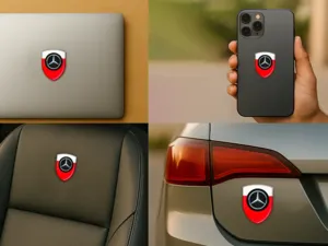 Mercedes Stoßsticker Druck Edition Anpassbar Robust